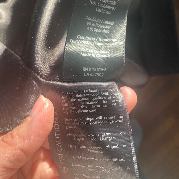 Mackage Wool Coat - Picture 4 of 5